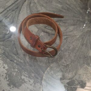 𝅺cognac Color Vintage Leather Belt